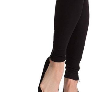 Spanx Zipper Cuff Leggings Black